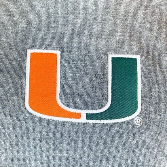 π NWT Miami Hurricanes Fanatics Quarter-Zip Jacket β Heather Gray β Men's L - Picture 8 of 10